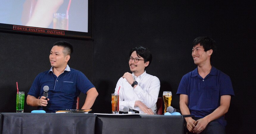 写真左から、古川剛也氏、山下正太郎氏、久我一成氏