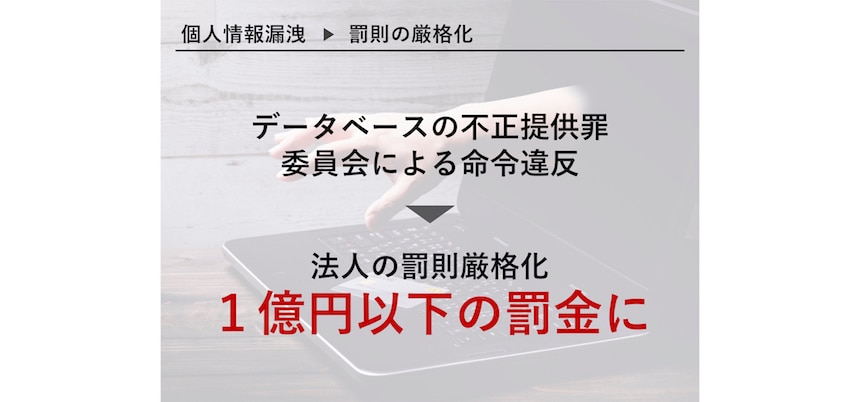 罰則の内容を伝えるスライドの例