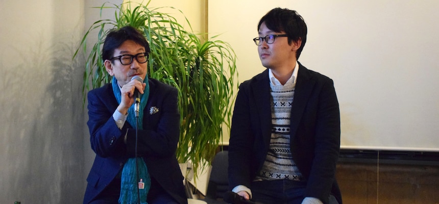 左から 株式会社ジェンコ 真木 太郎氏、ドリームインキュベータ所属で弁護士の下平 将人氏
