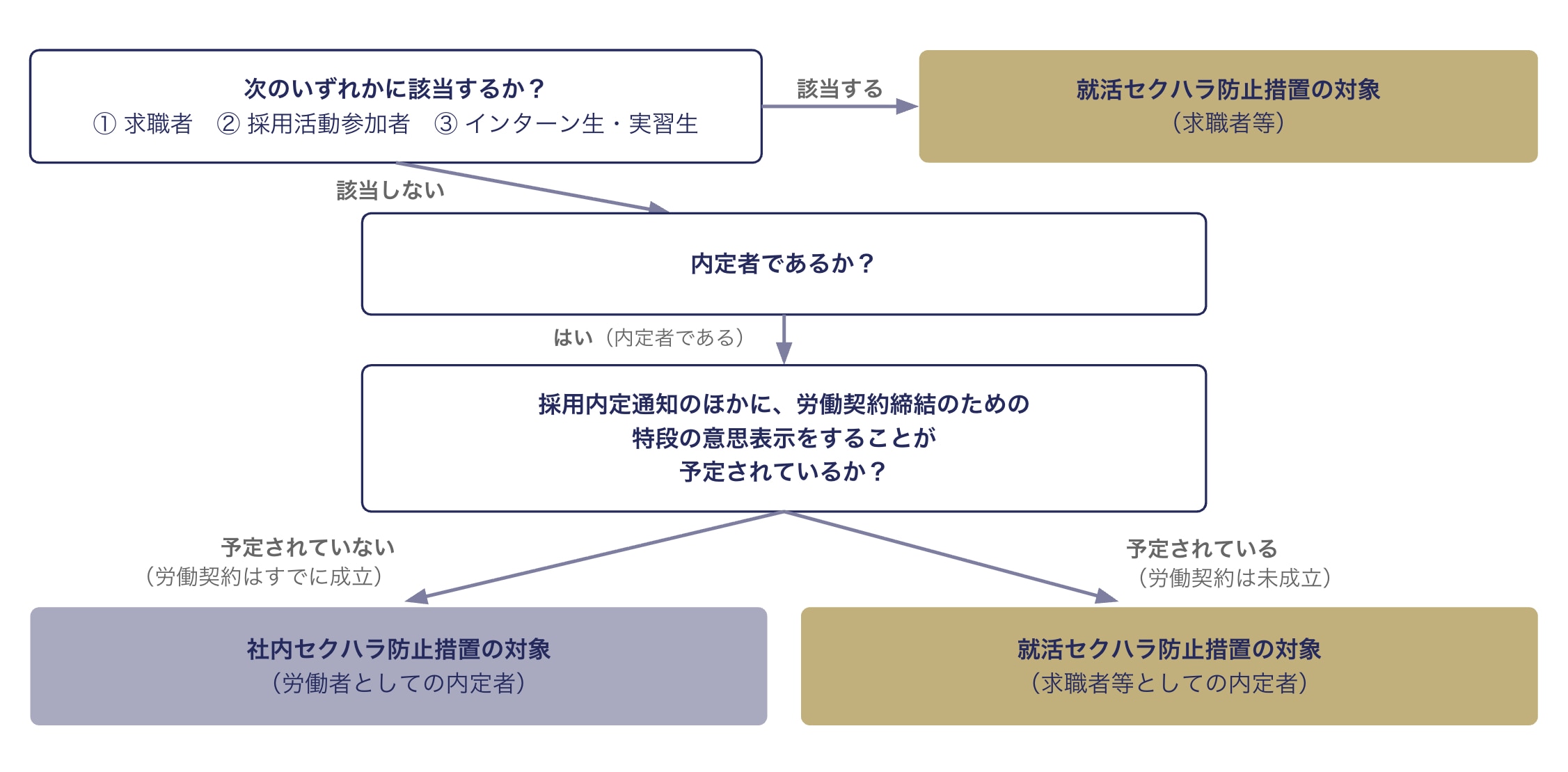 就活セクハラ防止措置の対象