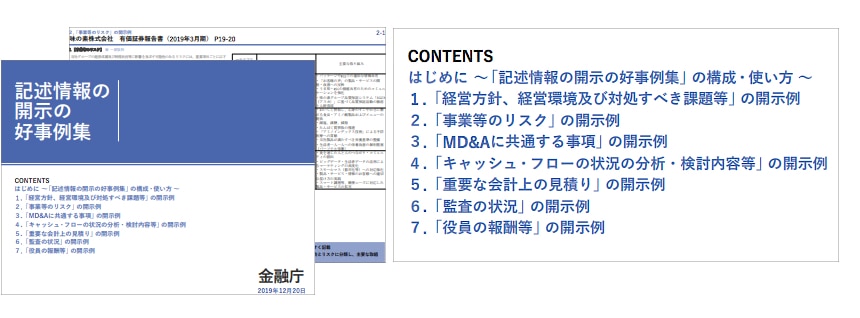 ｢記述情報の開示の好事例集｣の公表（2019年3月）