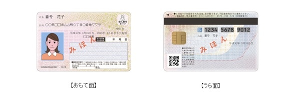 マイナンバーカードの様式