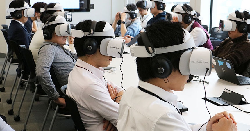 グリー株式会社での研修の様子