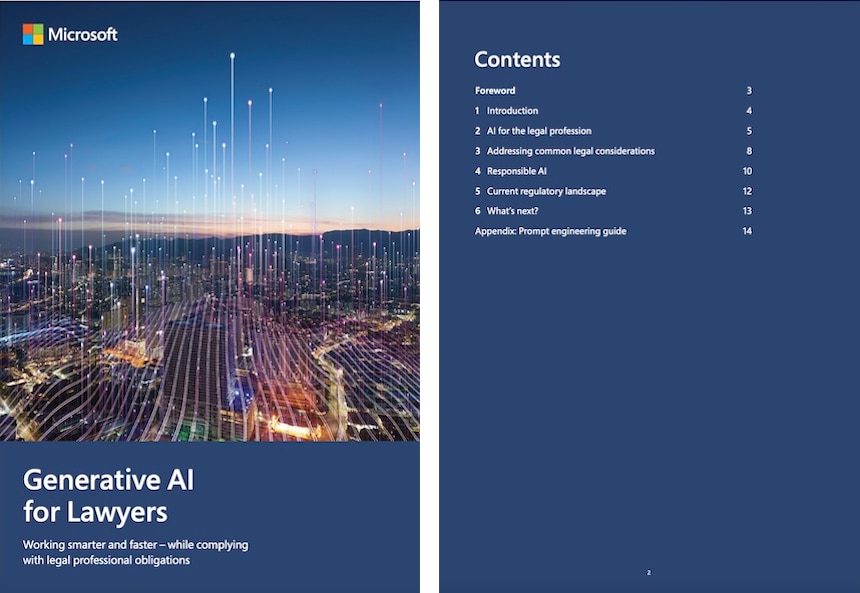Microsoft “Generative AI for Lawyers”
